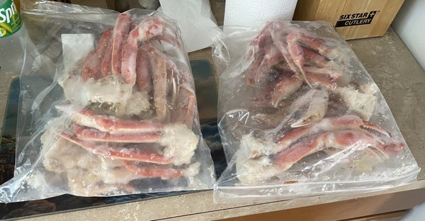 Snow crab legs on sale