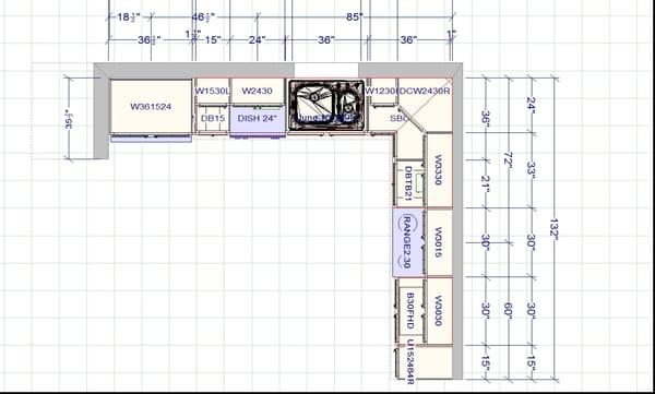 Kitchen layout