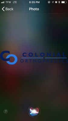 The logo to Colonial Orthopedics