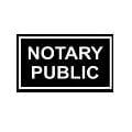 notary public black sign