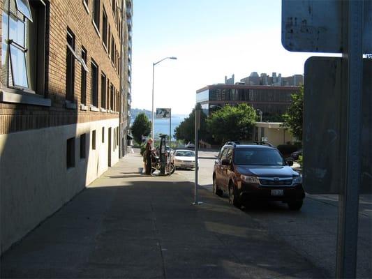 The north side of the building, looking towards Elliott Bay