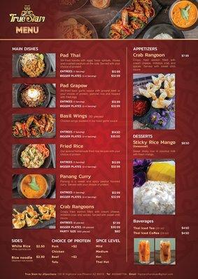 "True authentic Thai cuisine" Call now 602-568-7706