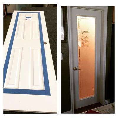 Before/After Custom Pantry Door