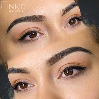 Ombré powder brows