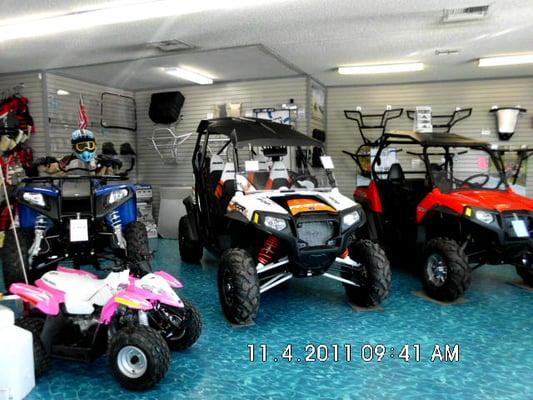 One stop big kids toy store up river.  Sales, Service, Parts and Accessories