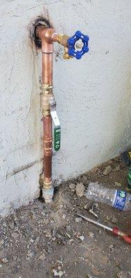 Replaced the pipe.  Which caused a leak at the top and still had the leak in the original area.