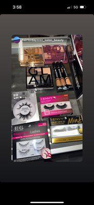 Make up, lashes, press ons, Envy products, Lash glue