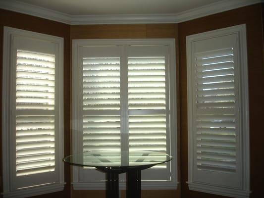 Norman Shutters in breakfast nook