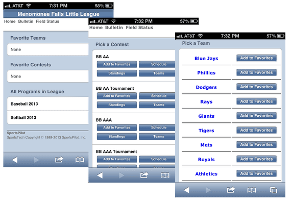 Easy game schedule access, all on the go!