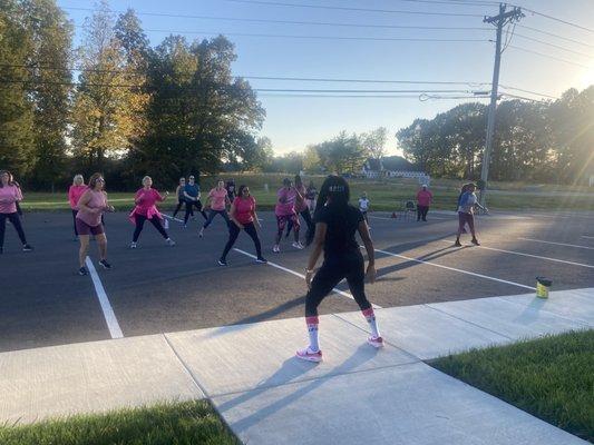 Zumba fund raiser. One of the many free classes.