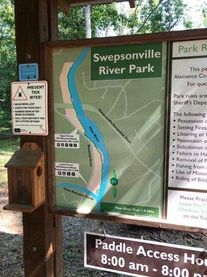 Haw river trail 1 mile