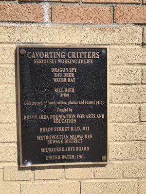 Plaque for Cavorting Critters