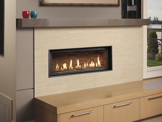 FPX 3615, 4416, & 6015 with Flat Black Trim Gas Fireplace!