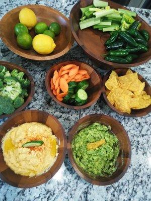 Regular and Cilantro Hummus