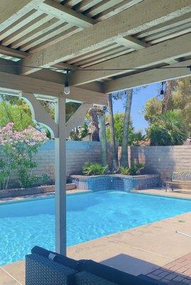 I loved eating and sitting poolside. Felt so peaceful out there!