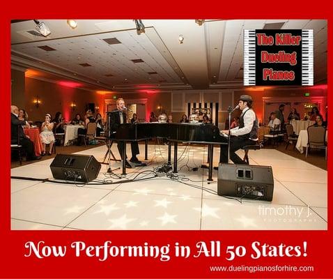 The Killer Dueling Pianos is the number 1 choice for mobile dueling pianos shows nationwide. Thanks for the great time!