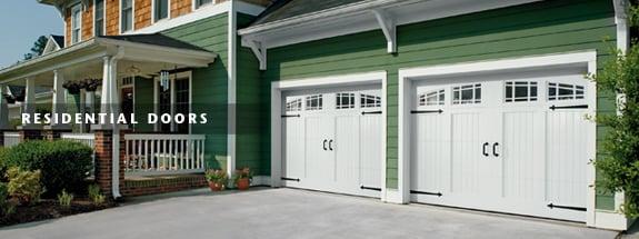 sample residential garage doors