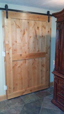 Knotty Alder Barn door.