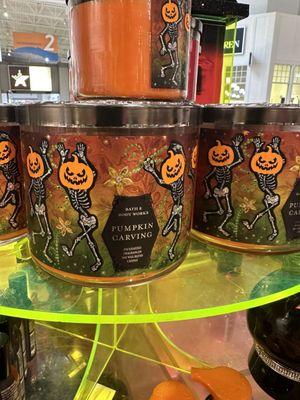 Halloween items in stock.