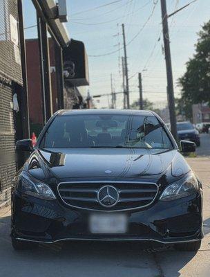 FRONT BUMPER AND HOOD PAINT JOB DONE AT BOBBY'S AUTO COLLISION & REPAIRS.