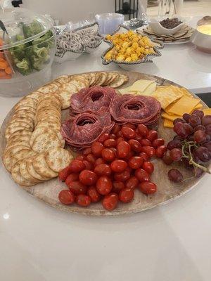 Charcuterie Board set up