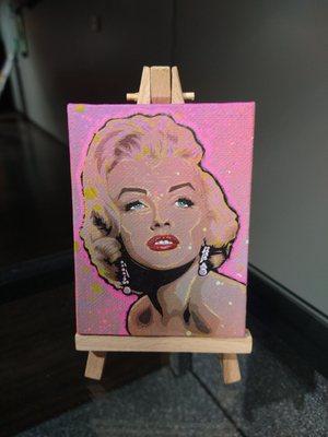 This is a piece from a local artist, for sale! So cute and displayed on a mini easel. Support Local Art!