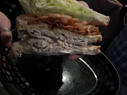 Turkey club. It was huge. Bad pic but trust me.