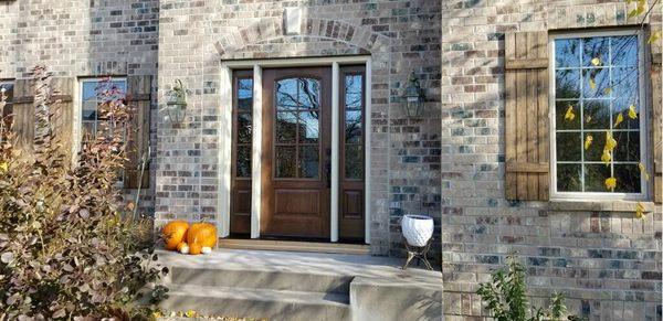 It's crazy the impact a door can make! Do you have a drafty door or just want to boost your homes curb appeal? Call us today!!