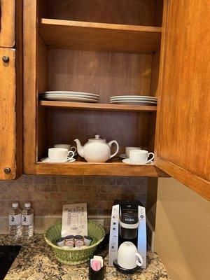 Kitchen with coffee maker