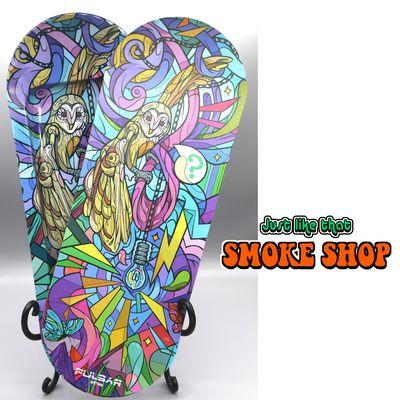 Pulsar SK8Tray Metal Rolling Tray - Mechanical Owl / 7.25"x19.75"