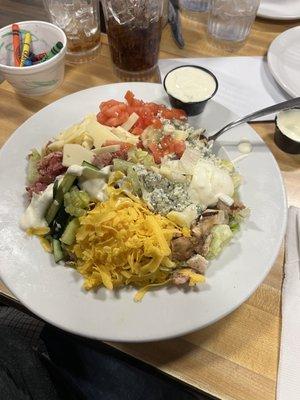 The most extreme Cobb Salad ever. I love it.