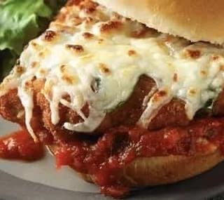 Chicken Parmesan sandwich