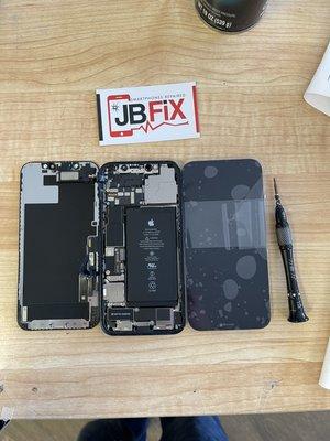 iPhone 12 Pro screen repair.