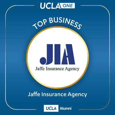 Jaffe Insurance Agency, was recognized as one of UCLA ONE's Top Businesses. Thank you, Bruins!