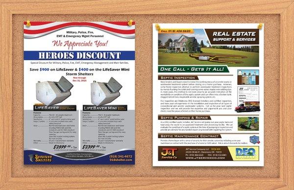 Marketing Sales Materials, Promotional Flyers and Product Sales Sheets