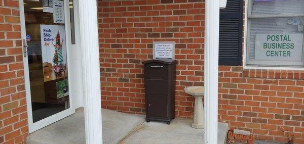 We now have a drop box for after hour drop offs. Located between Subway and Shenk's on N Royal Ave.