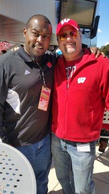 Ron Dayne @ Badger Game Autographed hat