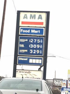 12/20/18 gas prices