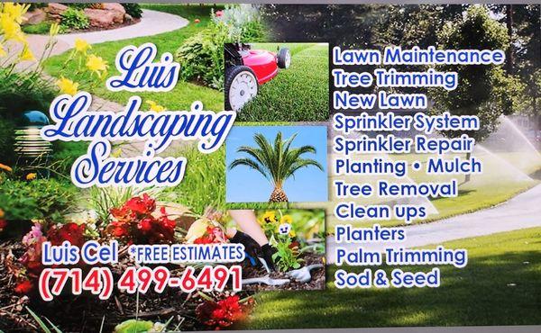 Luis landscaping Service