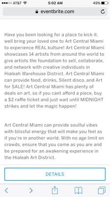 details for when they showcase local artists in south florida!