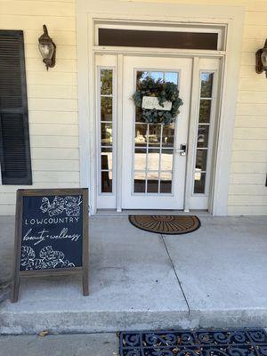 Front steps/outdoors