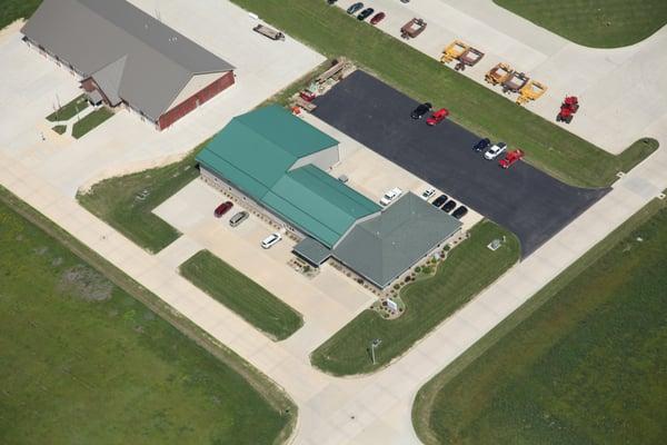 Bird's Eye View of our office in Elkader