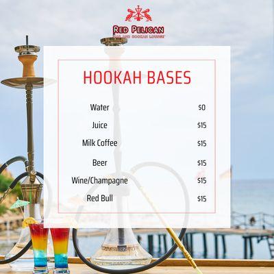 Ready to try something new with your hookah? Try something different for your base!