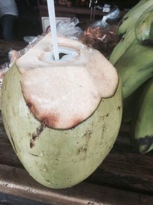 Nice  fresh coconut water $2.50Latin snacks chiccharones too