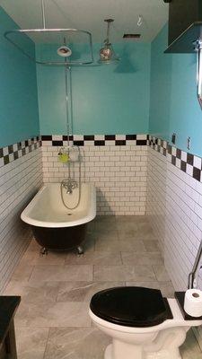 Retro bathroom.