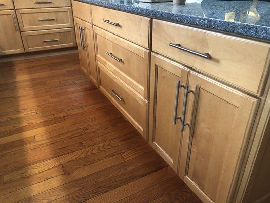 BEFORE- Kitchen Cabinet Refinishing- Wilmette, IL.