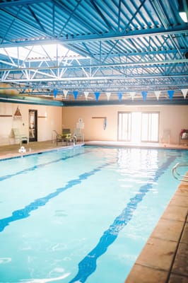 The indoor pool is where all of our Aqua Zumba classes are taught