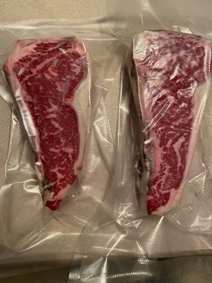 Dry aged strip