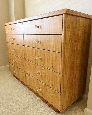 Bamboo dresser