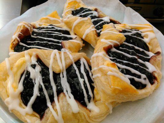 Blueberry cream cheese danish!!! Delicious